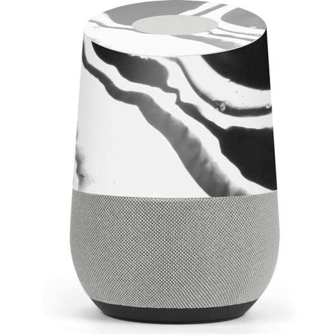 Black Marble Ink Google Home Skin